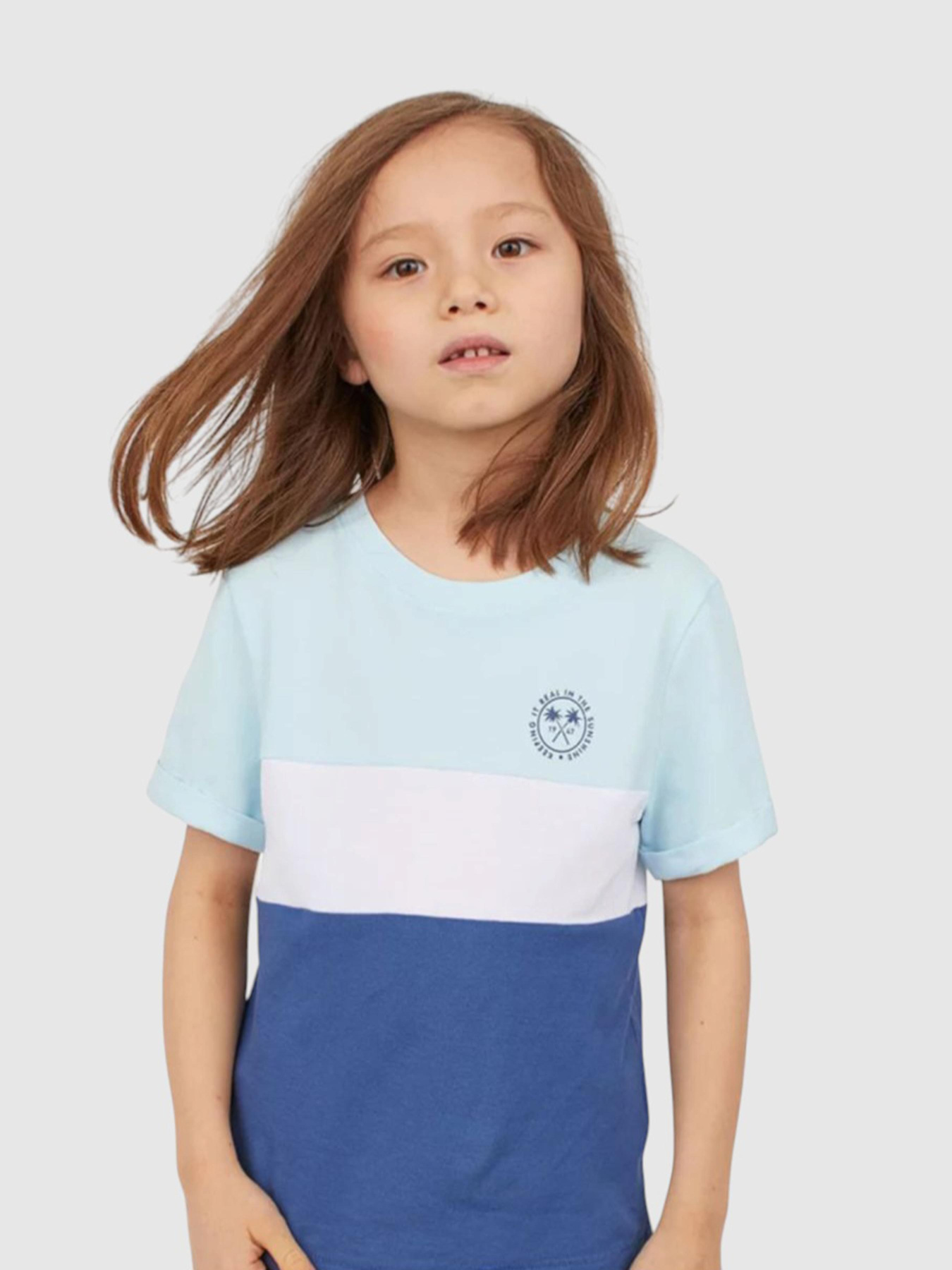 Футболка H&M модель 8742671kwer_Сине-голубой Фото