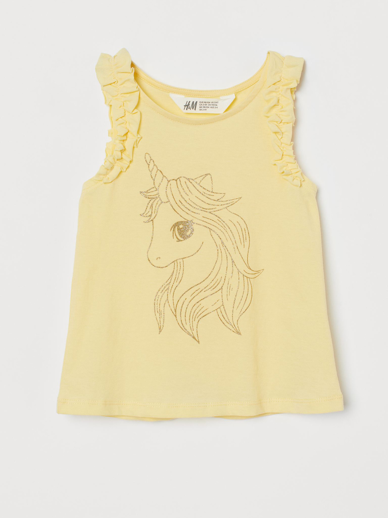 Майка H&M модель 8763222arl_Желтый Майка H&M модель 8763222arl_Желтый Фото