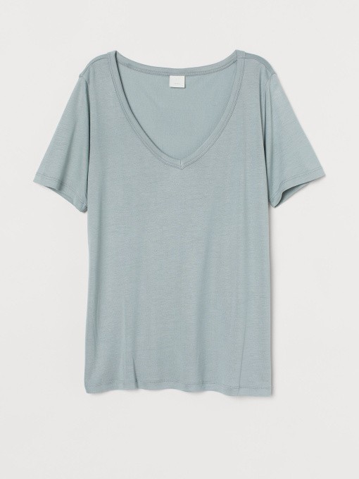 Футболка H&M модель 7670322wer_Бирюзовый Фото