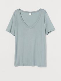 Футболка H&M модель 7670322wer_Бирюзовый Футболка H&M модель 7670322wer_Бирюзовый Фото