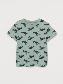 Футболка H&M модель 7180764kwer_Зеленый Фото