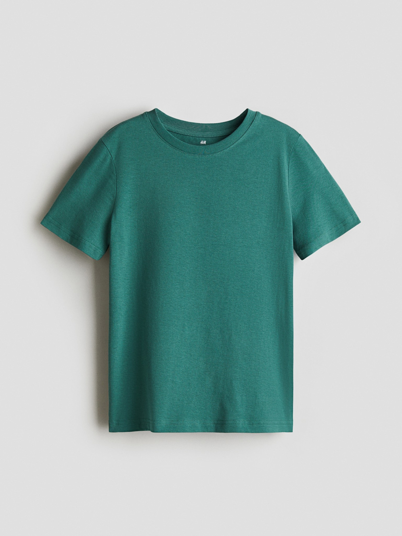 Футболка H&M модель 5442906kwer_Изумрудный Футболка H&M модель 5442906kwer_Изумрудный Фото