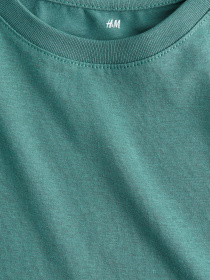 Футболка H&M модель 5442906kwer_Изумрудный Футболка H&M модель 5442906kwer_Изумрудный Фото