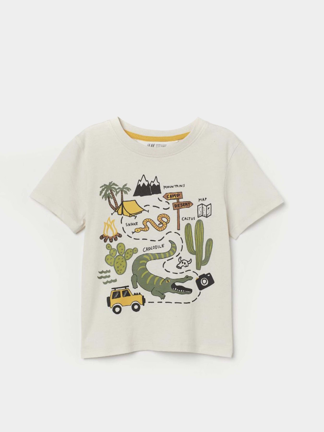 Футболка H&M модель 9332923kwer_Молочный Фото