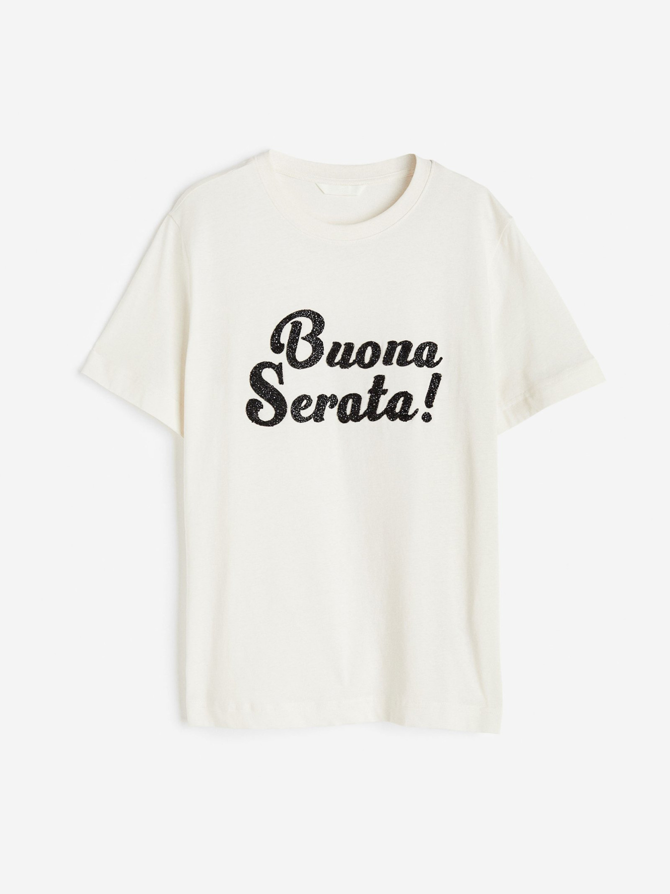 Футболка H&M модель 10566337wer_Молочный Фото