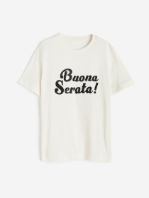 Футболка H&M модель 10566337wer_Молочный Фото