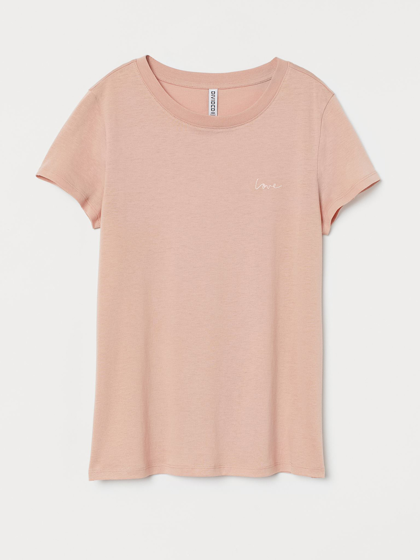 Футболка H&M модель 7174902wer_Пудровый Фото