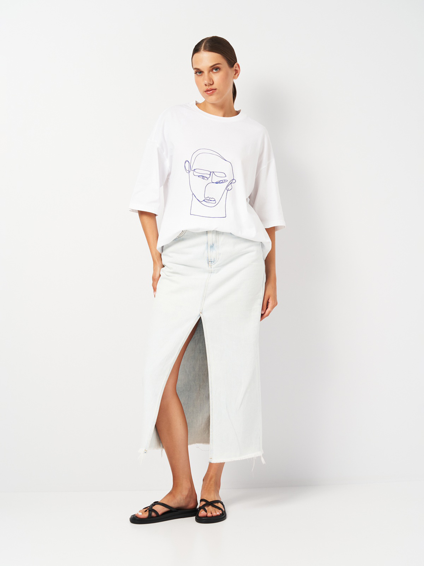 Футболка Monki модель 5121685ral_Белый Футболка Monki модель 5121685ral_Белый Фото