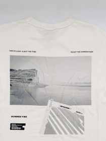 Футболка H&M модель 1175631wer _Молочный Фото