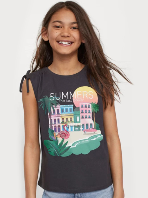 Футболка H&M модель 9691043kwer_Серый Фото