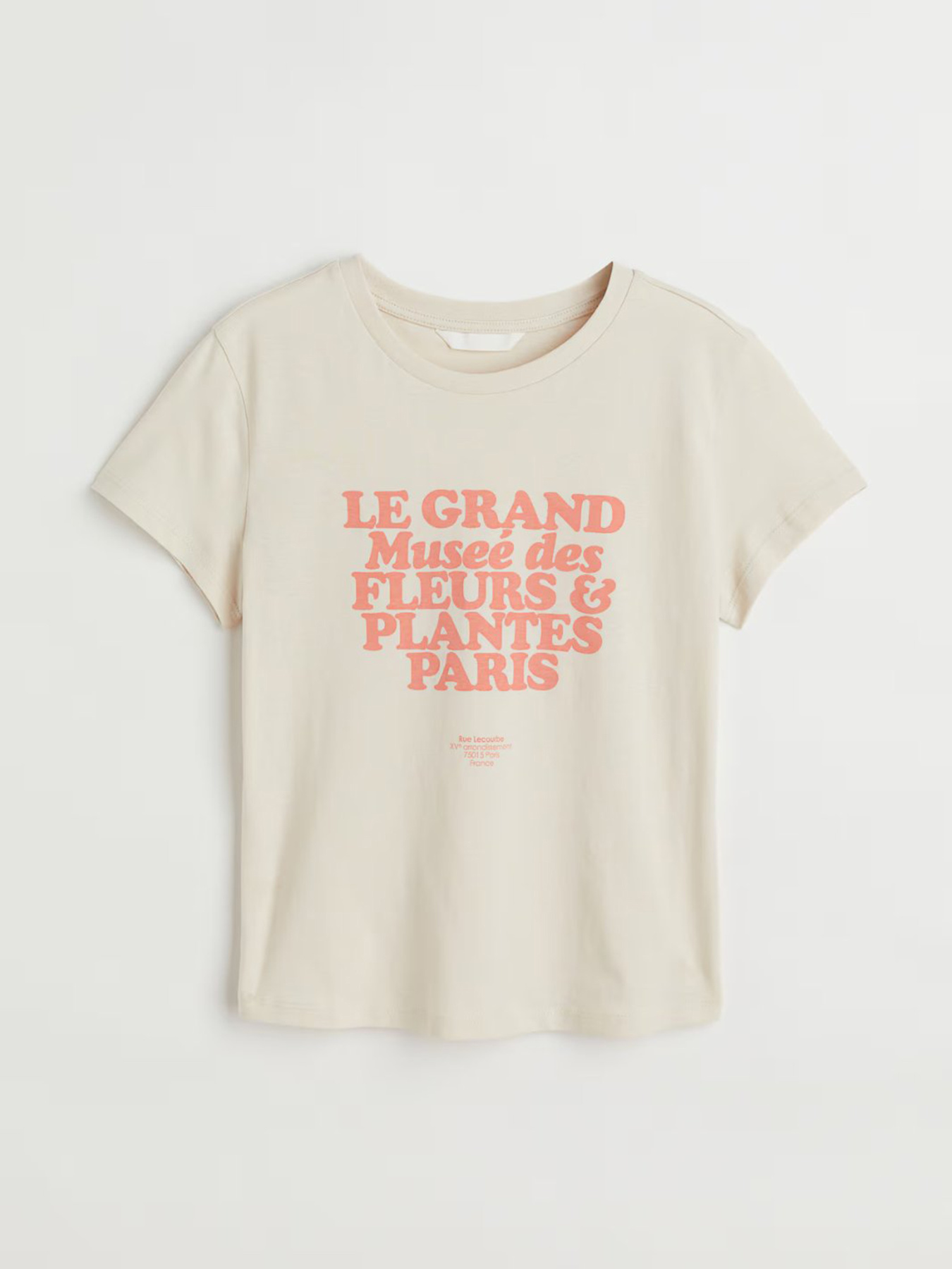 Футболка H&M модель 1049249wer_Молочный Фото