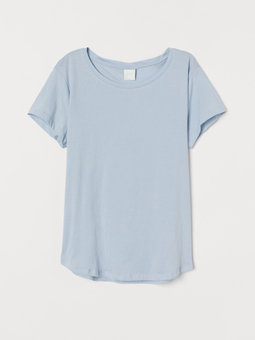 Футболка H&M модель 6107761wer_Голубой Фото