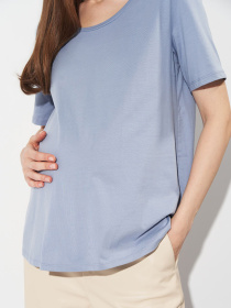 Футболка H&M модель 9581263wer_Светло-синий Футболка H&M модель 9581263wer_Светло-синий Фото