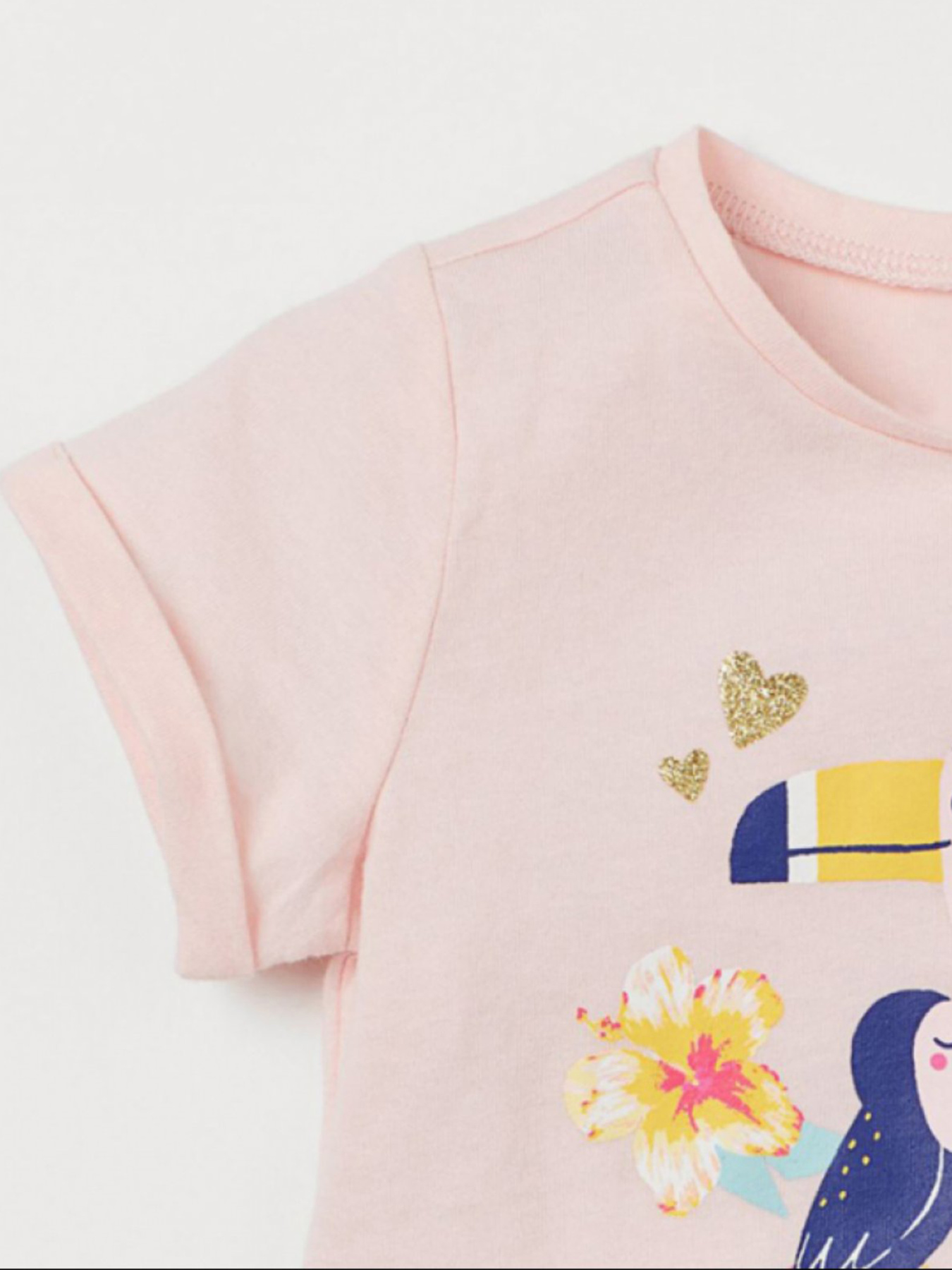 Футболка H&M модель 8557981kwer_Светло-розовый Фото