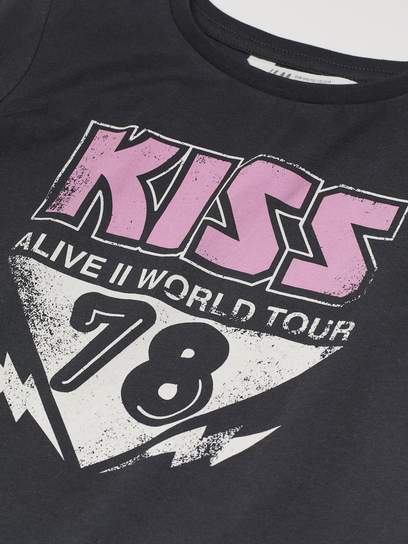 Футболка H&M модель 9069502kwer_Темно-серый Фото