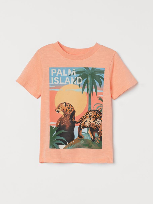 Футболка H&M модель 9683173kwer_Абрикосовый Фото