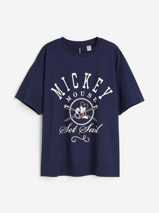 Футболка H&M модель 1127641wer_Темно-синий Фото