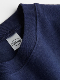 Футболка H&M модель 1127641wer_Темно-синий Фото