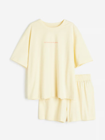 Верх пижамы H&M модель 88833171wer_Светло-желтый Фото