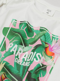 Футболка H&M модель 9691043kwer_Белый Фото