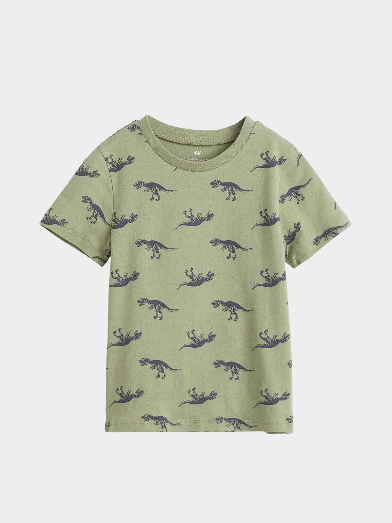 Футболка H&M модель 7180765kwer_Хаки Фото