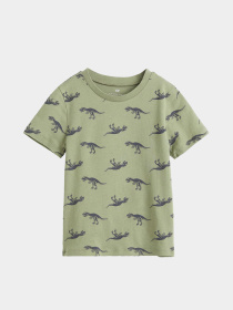 Футболка H&M модель 7180765kwer_Хаки Фото