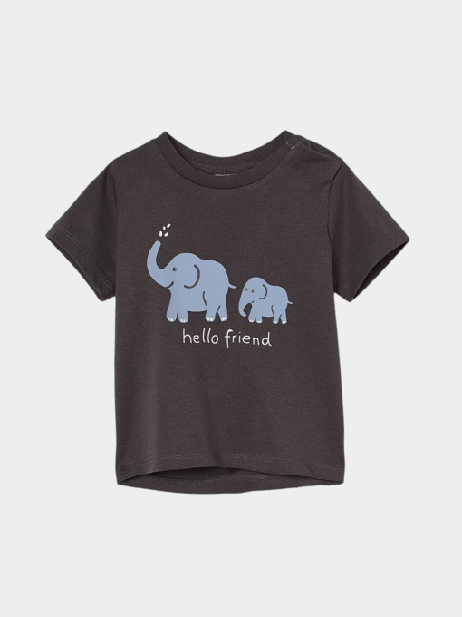 Футболка H&M модель 8409890kwer_Серый Фото