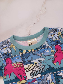 Футболка H&M модель 9570340kwer_Голубой Фото