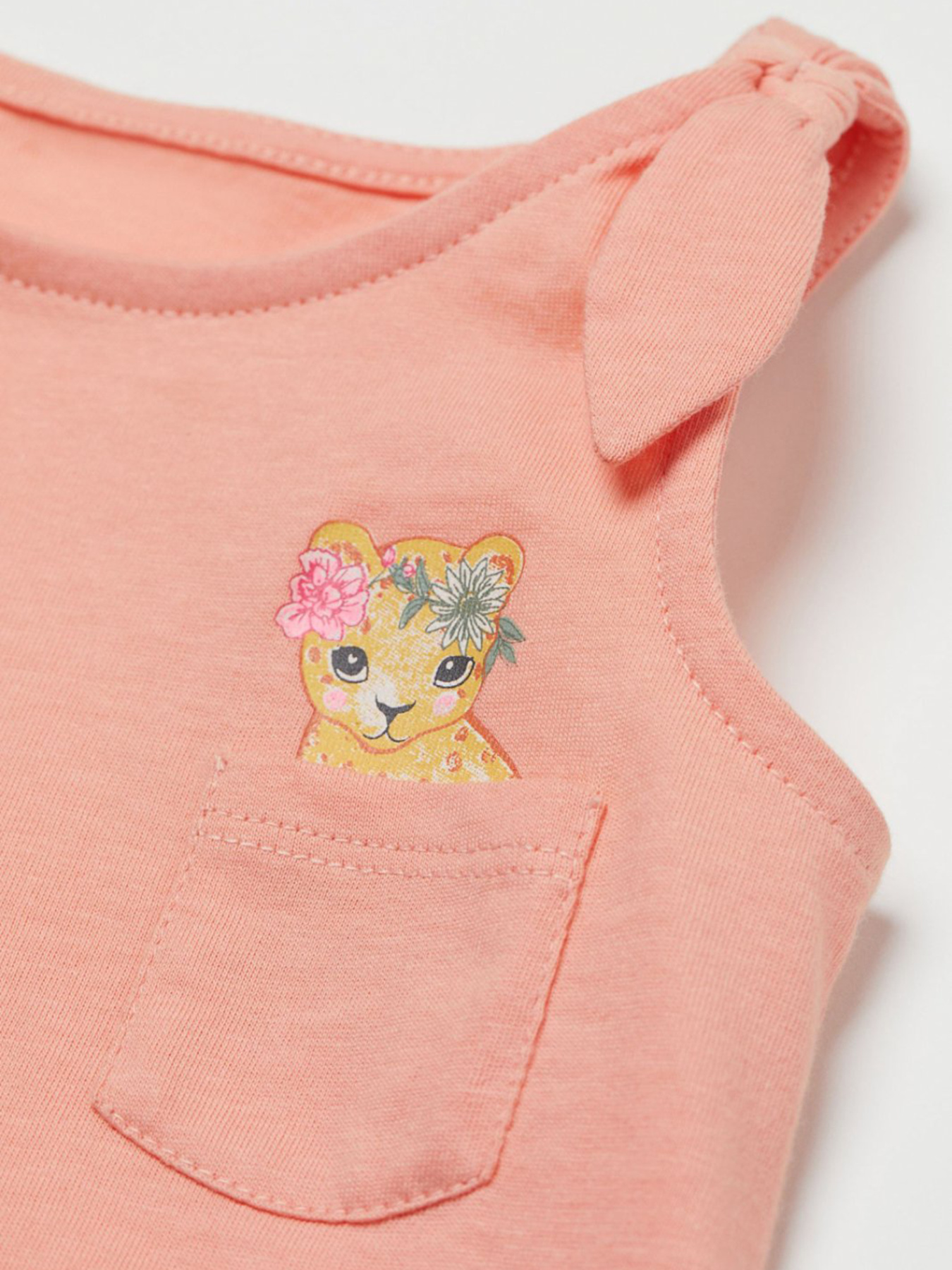 Майка H&M модель 93243430kwer_Персиковый Фото