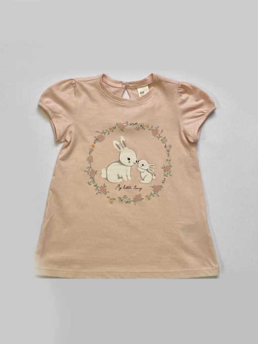 Футболка H&M модель 9312813kwer_Светло-розовый Фото