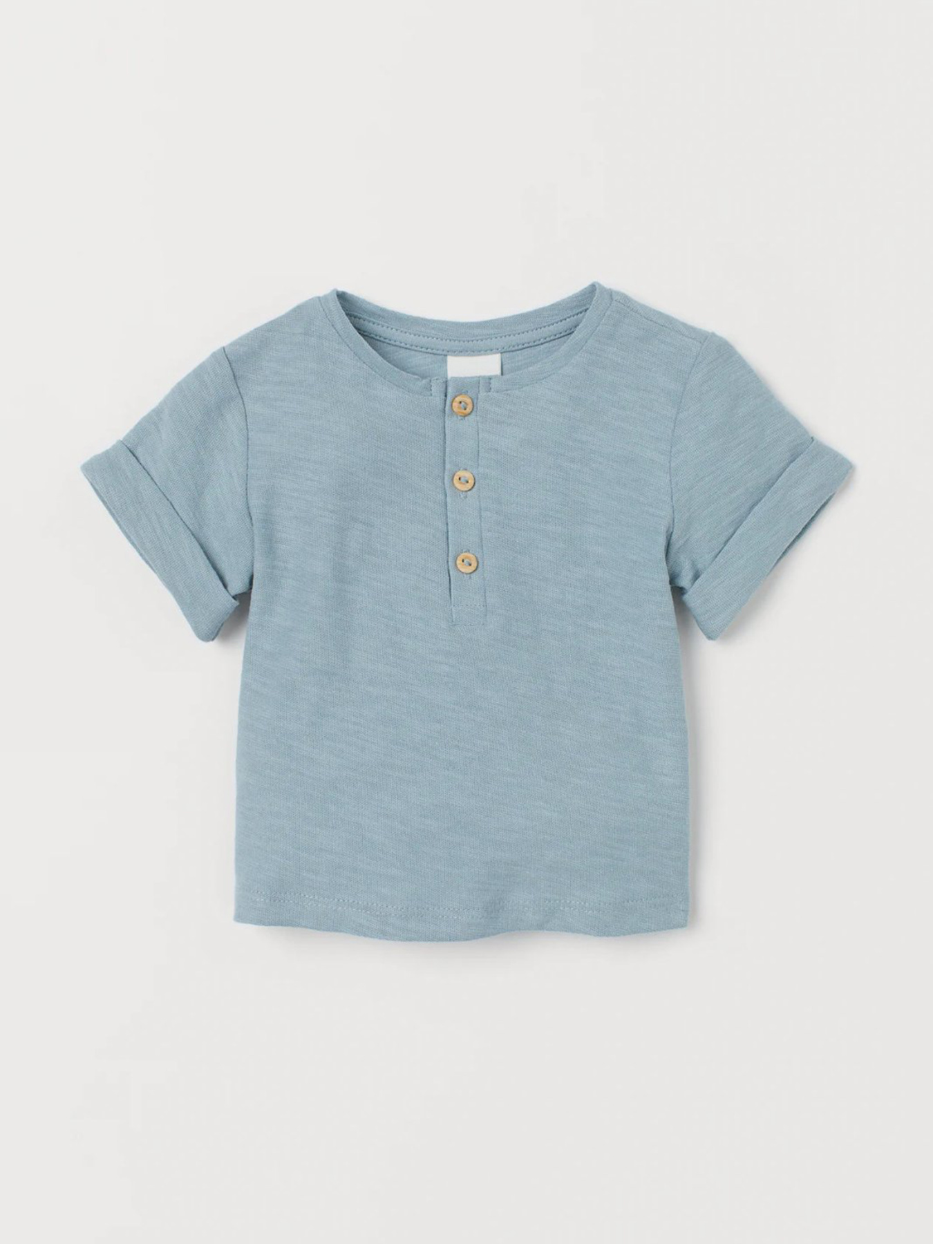 Футболка H&M модель 7250381kwer_Светло-бирюзовый Фото