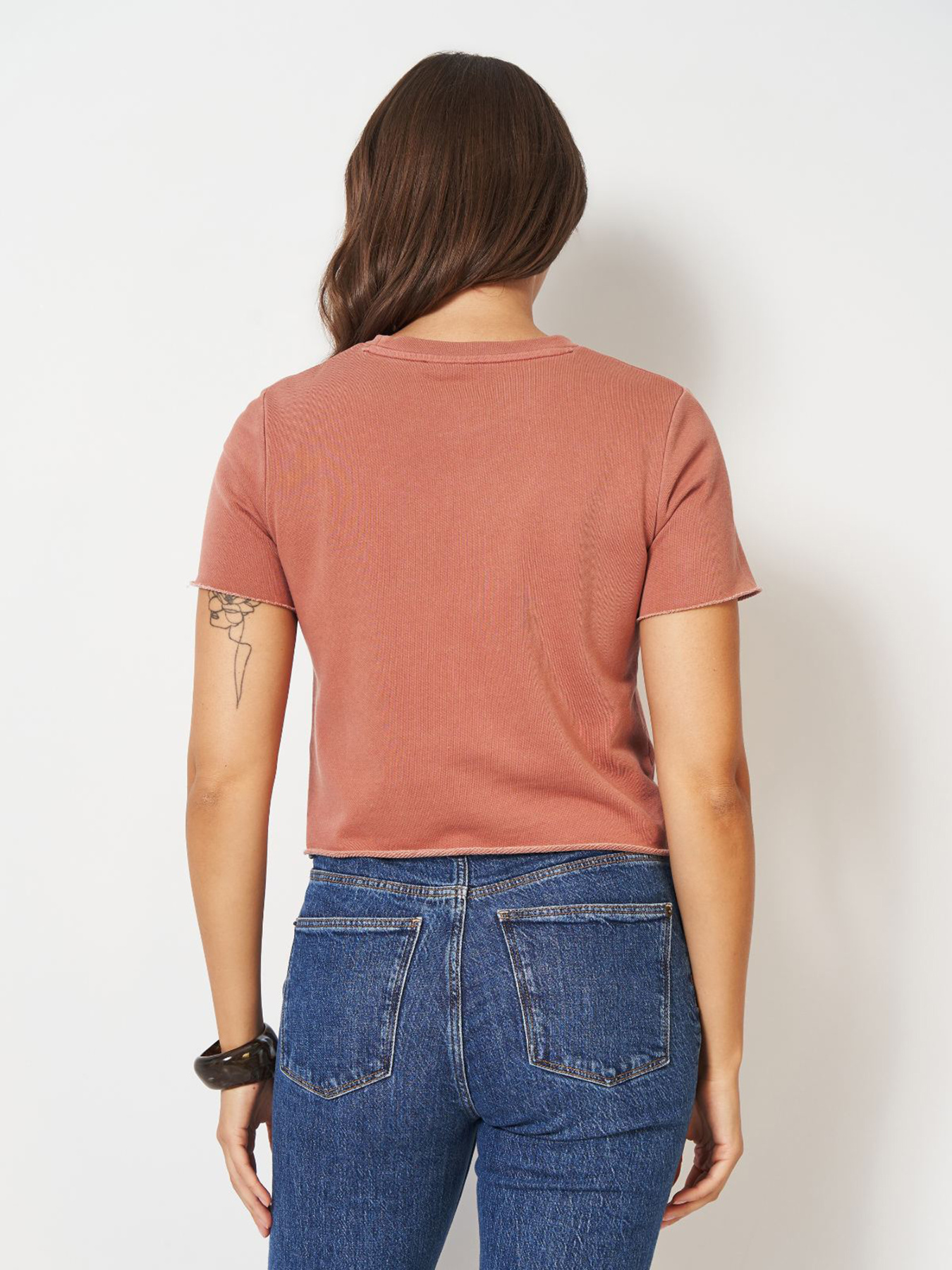 Футболка H&M модель 4698306wer_Пудровый Футболка H&M модель 4698306wer_Пудровый Фото