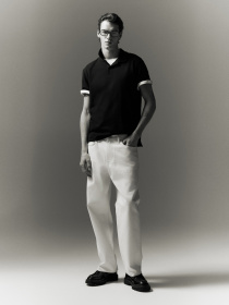 Поло H&M модель 1144078wer_Черный Фото