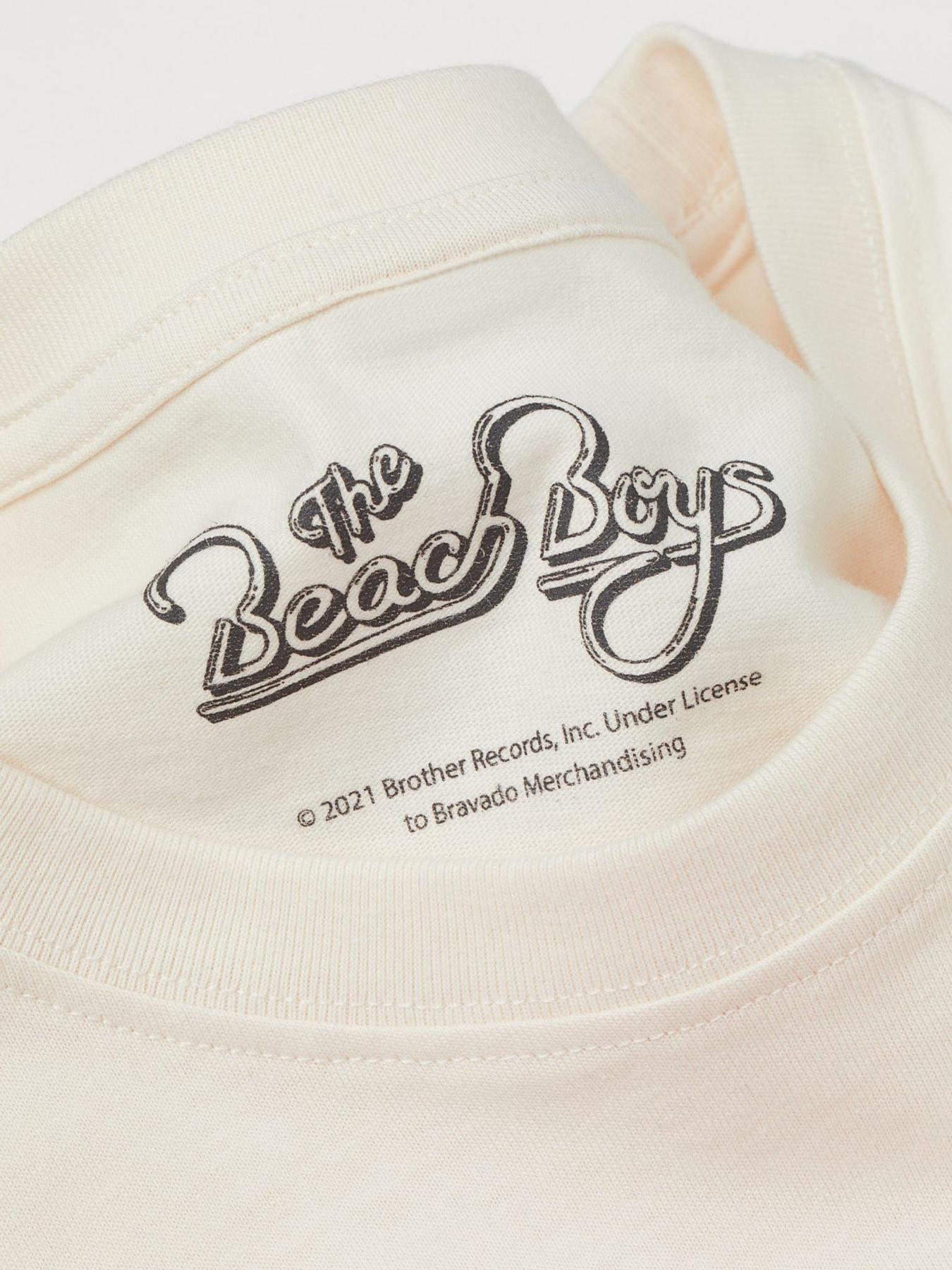 Футболка оверсайз модель 9513783wer_Светло-бежевый Фото