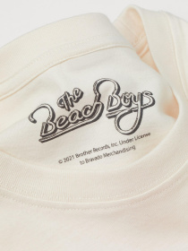 Футболка оверсайз модель 9513783wer_Светло-бежевый Фото