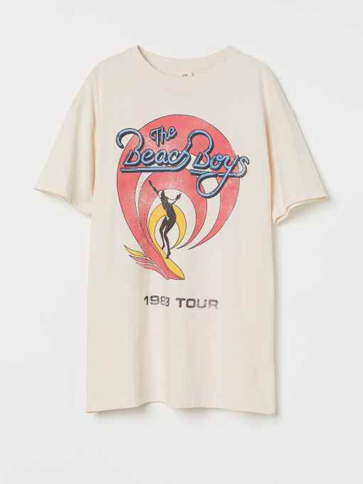 Футболка H&M модель 9513783wer_Светло-бежевый Фото