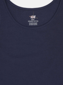 Майка H&M модель 10978737kwer_Темно-синий Фото