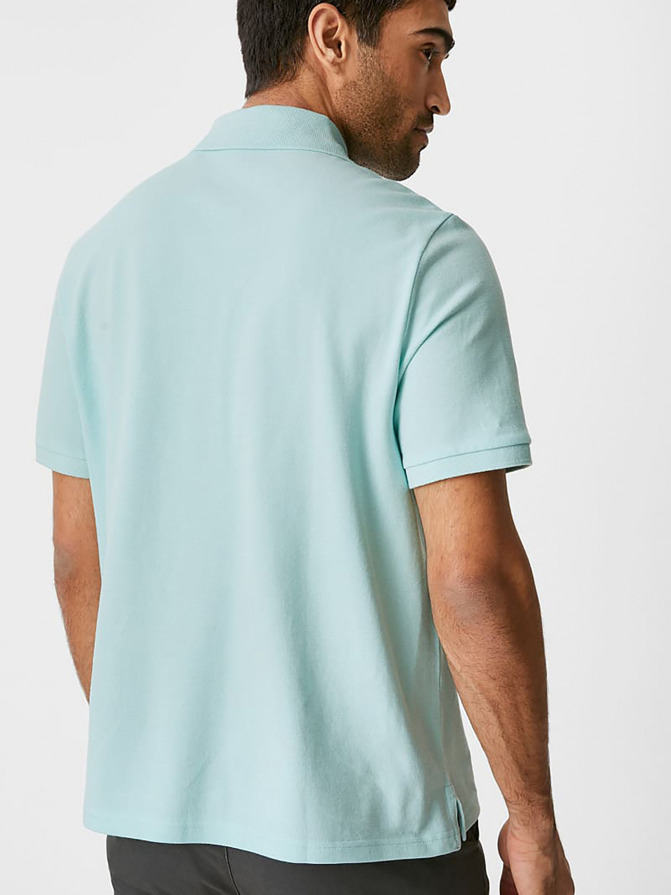 Футболка поло модель 8167591wer_Мятный Фото