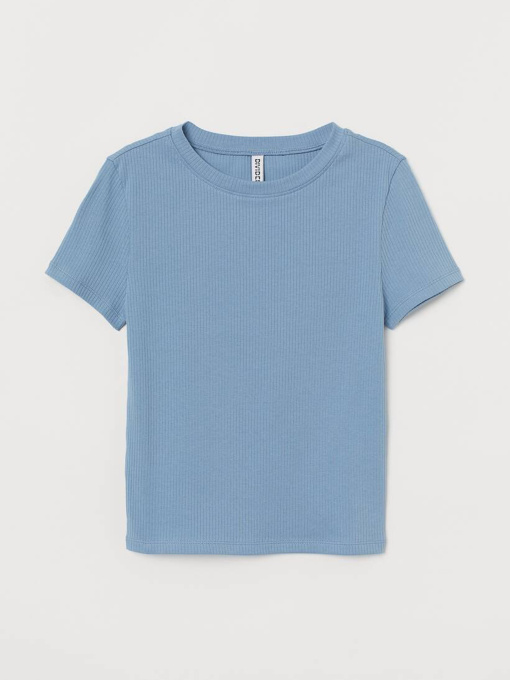 Футболка H&M модель 6244862wer_Голубой Фото