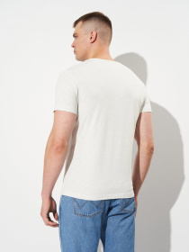 Футболка H&M модель 9487304wer_Светло-серый Фото