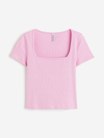 Футболка H&M модель 10897318wer_Розовый Футболка H&M модель 10897318wer_Розовый Фото