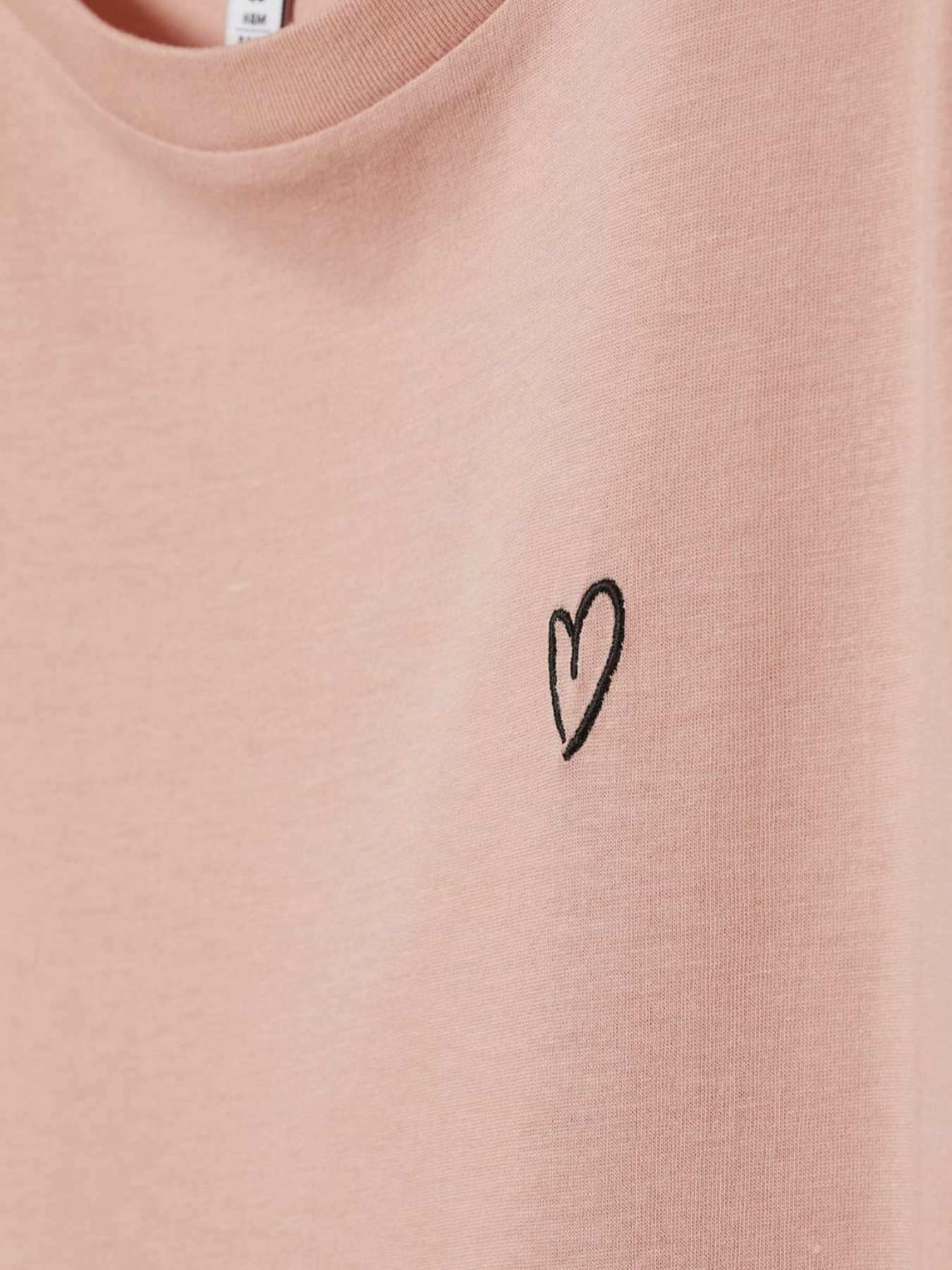 Футболка H&M модель 7174900wer_Пудровый Фото