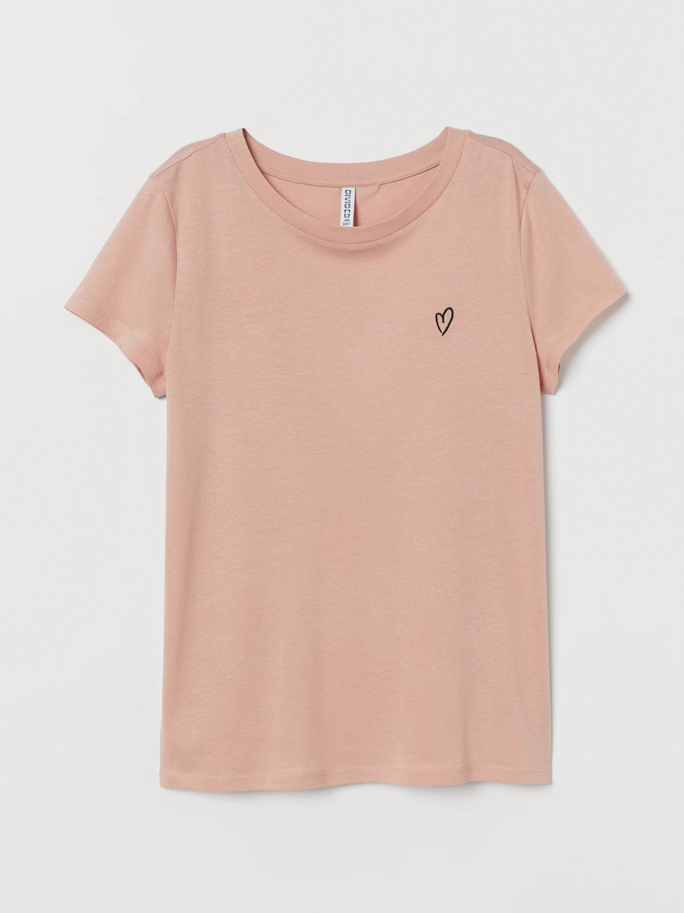 Футболка H&M модель 7174900wer_Пудровый Фото