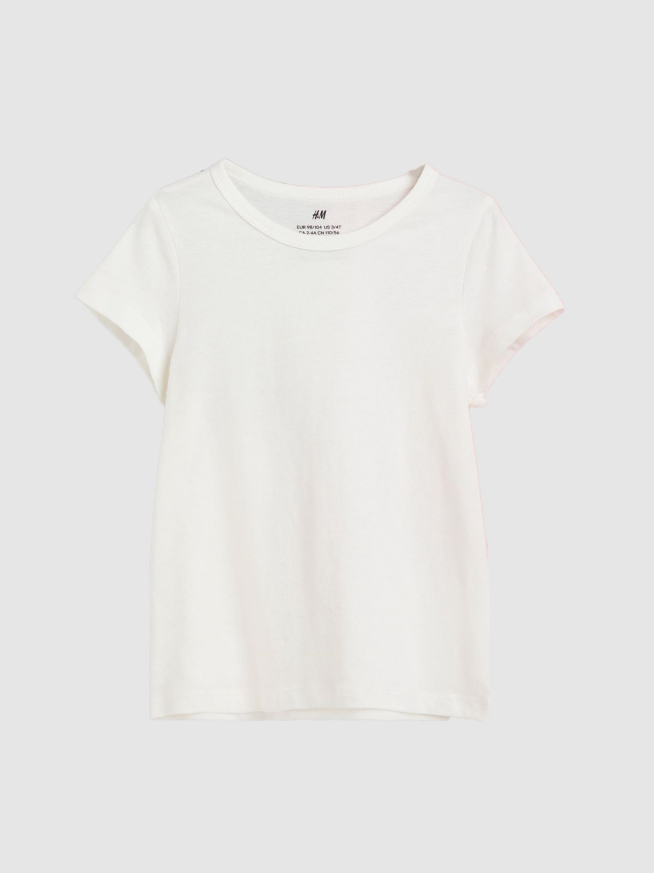 Футболка H&M модель 10596395kwer_Молочный Фото