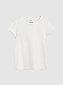 Футболка H&M модель 10596395kwer_Молочный Фото