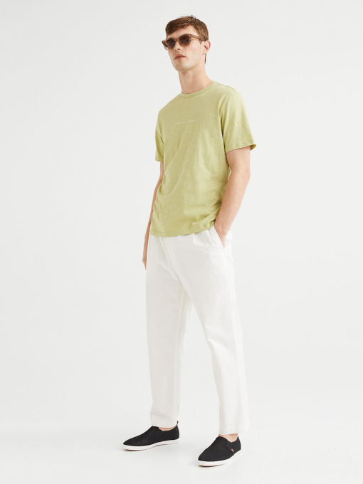 Футболка H&M модель 1069841arl_Оливковый Фото