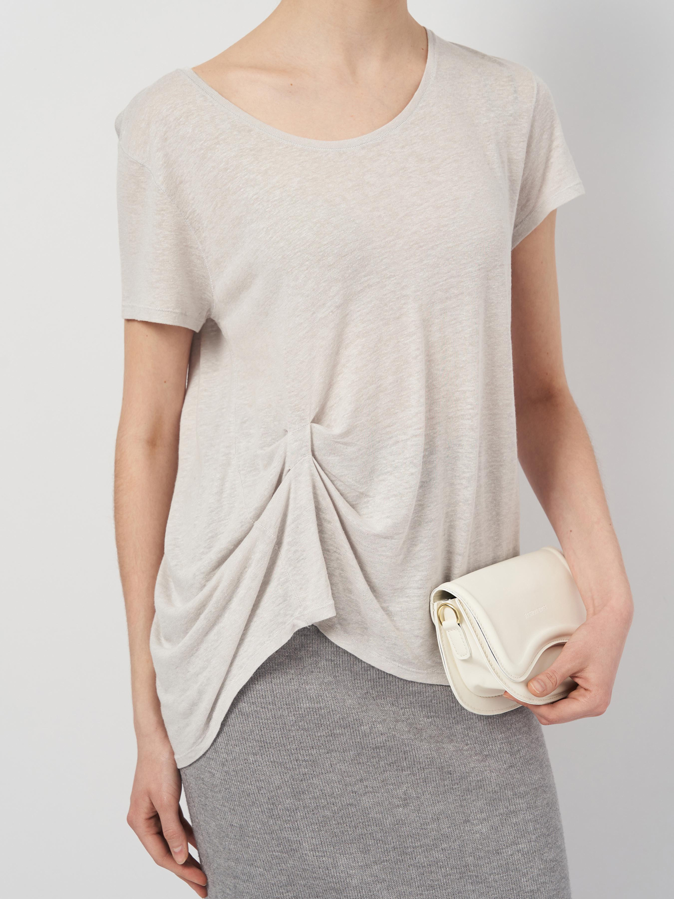 Футболка H&M модель 1744407arl_Светло-серый Фото