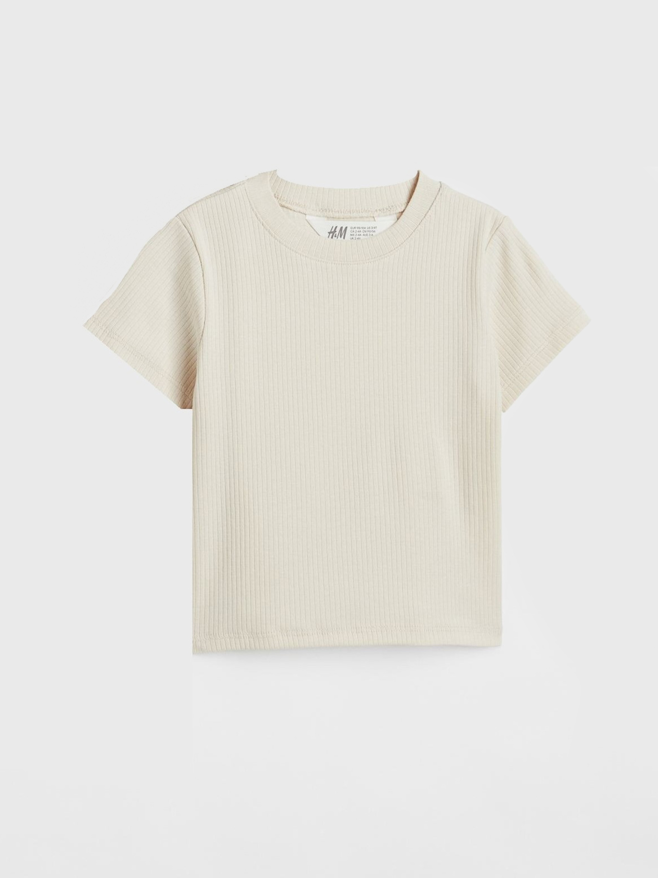 Футболка H&M модель 1027168arl_Светло-бежевый Фото