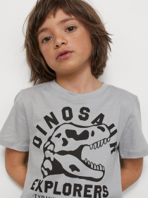 Футболка H&M модель 9343373kwer_Серый Фото