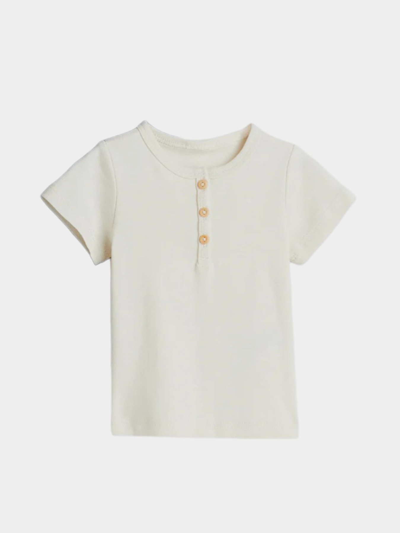 Футболка H&M модель 7200761kwer_Молочный Фото